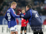 Fussball DFB Pokal: Schalke - Hannover, HANKE und RANGNICK