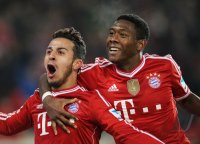 Fussball  1. Bundesliga  13/14: JUBEL Thiago Alcantara (FC Bayern Muenchen)