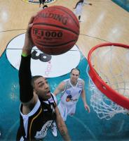 Basketball  1. Bundesliga  09/10  Walter Tigers Tuebingen - Deutsche Bank Skyliners