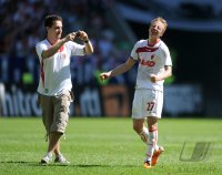 2. Fussball Bundesliga : AUGSBURG JUBEL NACH DEM AUFSTIEG IN DIE ERSTE 1. BL