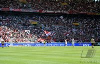 Fussball 1. Bundesliga :  Das Tor mit einer ENBW WERBEBANNER