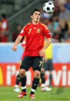 Fussball Euro 2008: Spanien, Villa am Ball