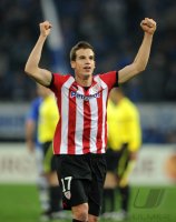 Fussball: Europa League, Saison 2011/2012, Viertelfinale Hinspiel: Inigo Perez (Athletic Bilbao)