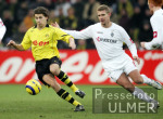 Fussball 1. Bundesliga: Dortmund - Gladbach, Zweikampf