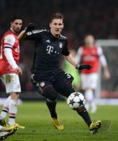 FUSSBALL INTERNATIONAL CHL ACHTELFINALE 12/13: Bastian Schweinsteiger (FC Bayern Muenchen)
