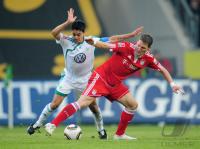 FUSSBALL, 1. BUNDESLIGA, 21. Spieltag: Wolfsburg - Bayern