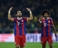 Fussball 1. Bundesliga Saison 14/15: JUBEL Rafinha (FC Bayern Muenchen)