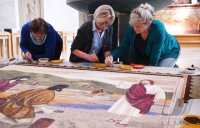 Erntedankteppich 2017 in der St. Martin Kirche in Hirrlingen (Kreis Tuebingen)