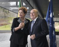 FIFA Praesident Joseph S. Blatter (Schweiz) trifft Praesidentin Dilma Rousseff (Brasilien)