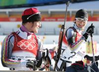 Olympische Spiele 2006 Turin - Training Biathlon Damen