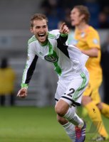 Fussball DFB Pokal Viertelfinale 13/14: JUBEL Torwart Diego Benaglio (VfL Wolfsburg)