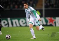 FUSSBALL CHAMPIONS LEAGUE: Wolfsburg, GENTNER Einzelaktion