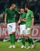 Fussball 1. Bundesliga  Saison 11/12:  SV Werder Bremen - Borussia Moenchengladbach