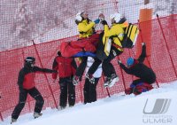 Ski Alpin Kitzbuehel 2016; Abfahrt Training Sturz Florian Scheiber (AUT)
