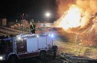 Grossbrand eines Strohlagers bei Rottenburg - Hemmendorf