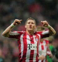 Fussball DFB Pokal 10/11 :  JUBEL Bastian Schweinsteiger (FC Bayern Muenchen)