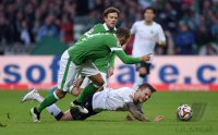 Fussball, 1. Bundesliga  Saison 2014/2015: SV Werder Bremen - Hannover 96