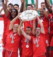 Fussball 1. Bundesliga Saison 18/19: Meister FC Bayern Muenchen
