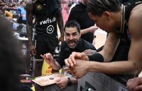 Basketball 1. Bundesliga 23/24: Tigers Tuebingen - Basketball Lšwen Braunschweig