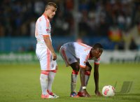 Fussball 1. Bundesliga :  Xherdan Shaqiri mit David Alaba (v. li., FC Bayern Muenchen)