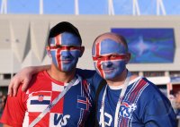 FUSSBALL WM 2018 Vorrunde Island - Kroatien