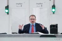 Corona-Impfstoff im Impfzentrum Paul Horn Arena Tuebingen