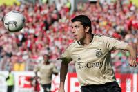 Fussball 1. Bundesliga: FSV Mainz 05 - Bayern Muenchen, Einzelaktion am Ball.