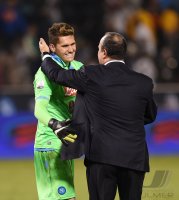 Fussball Supercoppa Italia Finale 2014 in Doha: JUBEL SSC Neapel