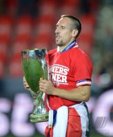 Fussball Supercup Finale 2013: JUBEL Franck Ribery (FC Bayern Muenchen)