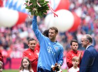 Fussball 1. Bundesliga Saison 14/15: Torwart Manuel Neuer (FC Bayern Muenchen)