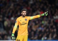 Fussball CHL  Saison 2014/2015: Torwart Salvatore Sirigu (Paris Saint-Germain)
