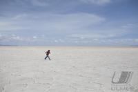 Fussball auf dem Salar de Uyuni