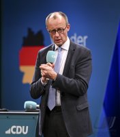 Wahlkampftour mit Kanzlerkandidat der Union, Friedrich Merz