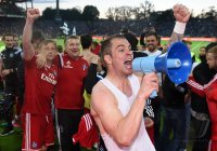 Fussball, 1. Bundesliga  Saison 2014/2015 Relegation: Karlsruher SC - Hamburger SV