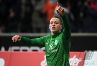 Fussball 1. Bundesliga, Saison 2011/2012: Werder Bremen - Hoffenheim, Torjubel Arnautovic