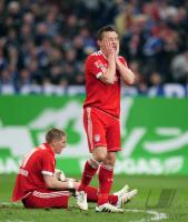 Fussball 1. Bundesliga: Bastian Schweinsteiger, Ivica Olic (v. li., FCB)