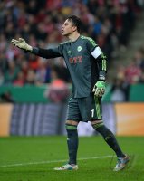 FUSSBALL DFB POKAL  Saison 2012/2013:  FC Bayern Muenchen - VfL Wolfsburg