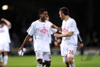 FUSSBALL  International CHL 09/10: JUBEL David Alaba, Diego Contento (v.li., FCB)