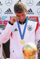 Ankunft der Deutschen Nationalmannschaft in Berlin nach dem Gewinn der Weltmeisterschaft 2014