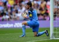 FUSSBALL Olympia 2012 FINALE: Brasilien - Mexiko