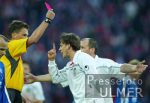 Fussball 2. Bundesliga: KSC-SSV, Rot fuer Rehm