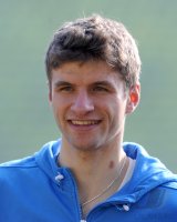 Fussball 1. Bundesliga: Ehrung fuer Thomas Mueller