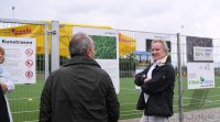 Fussball Kunstrasen mit Korkgranulat