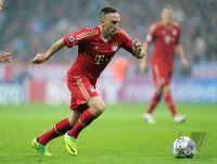 Fussball CHL  Saison 2011/2012:  Franck Ribery (FC Bayern Muenchen)