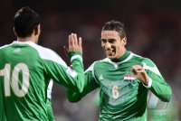 Fussball International Gulf Cup 2013:  JUBELAli Adnan Al Tameemi (Irak)