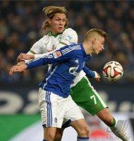 Fussball, 1. Bundesliga  Saison 2014/2015: FC Schalke 04 - SV Werder Bremen
