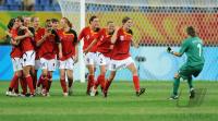 FUSSBALL  Olympia 2008   Viertelfinale  Frauen   Schweden - Deutschland