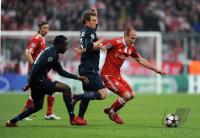 FUSSBALL  International CHL 09/10: FC Bayern  Muenchen - Olympique Lyon