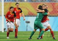 FUSSBALL  Olympia 2008   Viertelfinale  Frauen   Schweden - Deutschland