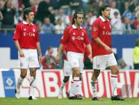 Fussball 1. Bundesliga: Hamburger SV - Bayern, Bayern enttaeuscht